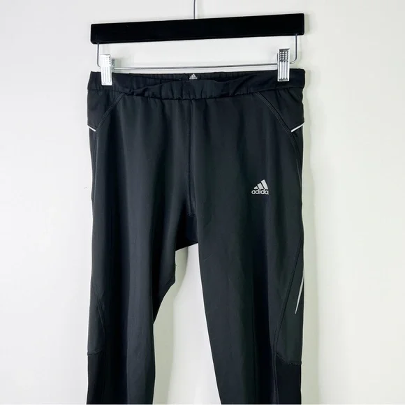 Adidas Performance Athletic Leggings Training Ankle Zipper Mesh Black Size M - Picture 4 of 14